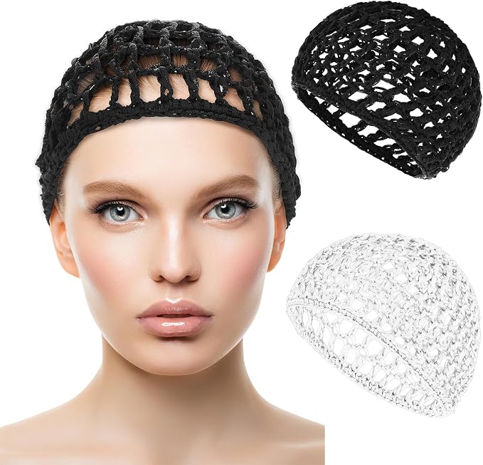 WLLHYF Wig Cap Thick Long Hair Caps Adjustable Net Mesh Braided Weaving Making by WLLHYF