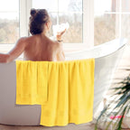 BOUTIQUO 6 Pack Cotton Towel Set, Contains 2 Bath Towels 28x55 inch, 2 Hand - Image 4