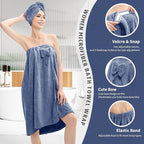 Bath Wrap Towels for Women – Adjustable Spa Shower Wrap - Image 3