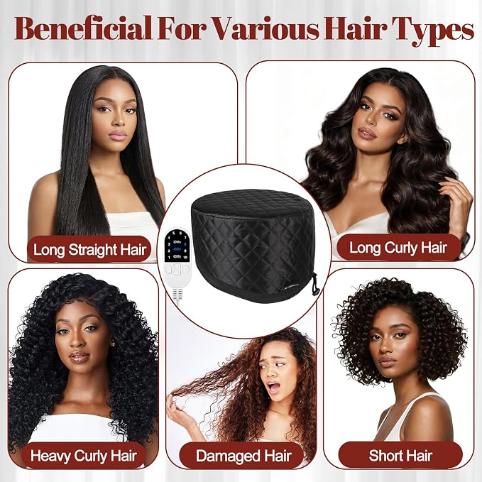 TEPENAR Hair Steamer for Deep Conditioning: Upgraded Heat Cap - Image 7