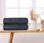 GLAMBURG 100% Cotton 2 Pack Oversized Bath Towel Set 28x55 Inches, Ultra Soft - Image 3