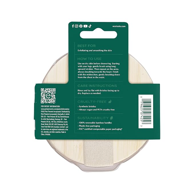 EcoTools Dry Body Brush, Cruelty-Free Bristles Exfoliate & Smooth Skin - Image 12
