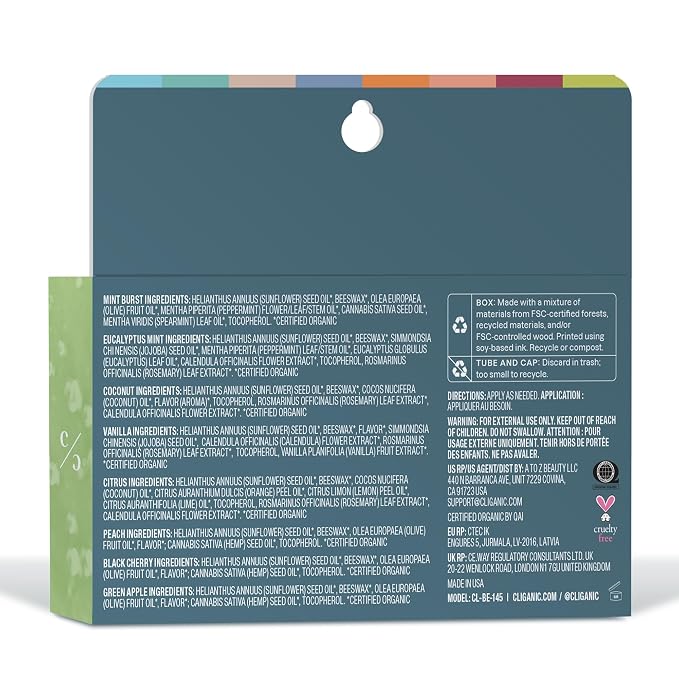 Cliganic Organic Lip Balm Set - Image 2