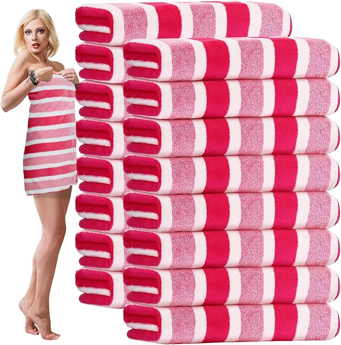 SmoothNovelty 16 Pack Microfiber Bath Towels Bulk 27'' x 60'' Oversized Size by SmoothNovelty