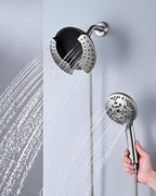 INAVAMZ Shower Heads with Handheld Spray Combo: 7.2" Rainfall Shower Head & - Image 2