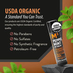 Moroccan Magic Men M3 Organic Peppermint Lip Balm 3 Pack | Ultra-Hydrating & - Image 4