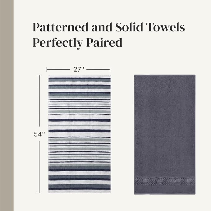 Modern Threads Pax 6-Piece Reversible Yarn Dyed Jacquard Towel Set - Image 6