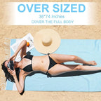Genovega 6 Oversized Turkish Beach Bath Towel Set Bulk 74"x38" Extra Large Sand - Image 4
