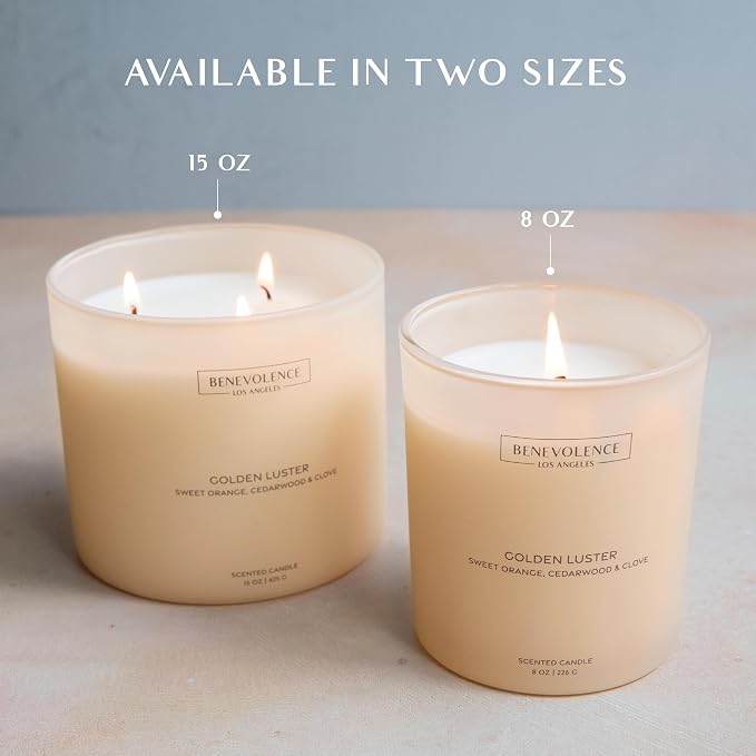 Orange, Cedarwood & Clove – Benevolence LA Large 3-Wick Scented Candle - Image 6