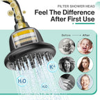 Cobbe Filtered Shower Head, 7 Modes High Pressure Shower Heads - Image 2