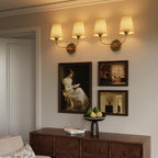 Bathroom Vanity Light with Fabric Shade, 2-Light Bathroom Vanity Light Over - Image 9