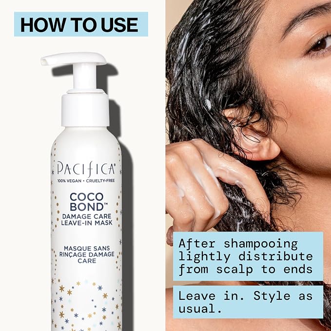 PACIFICA Beauty, Coco Bond Damage Care Leave-In Repair Mask Treatment, Dry & - Image 11