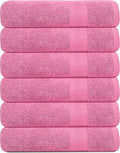 KAHAF COLLECTION 100% Cotton Bath Towels, 24x48 Pack of 6 Towels, Quick Dry by KAHAF+COLLECTION