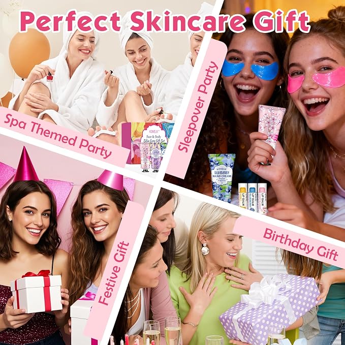 84 Pcs Bulk Gifts for Women, Under Eye Patches, Hand Creams Bulk & Lip Balms - Image 5