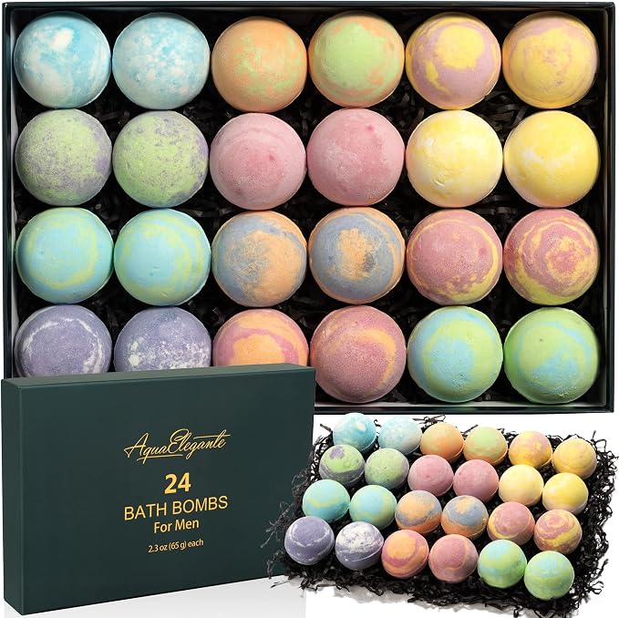 Luxury Bath Bombs for Men by AquaElegante