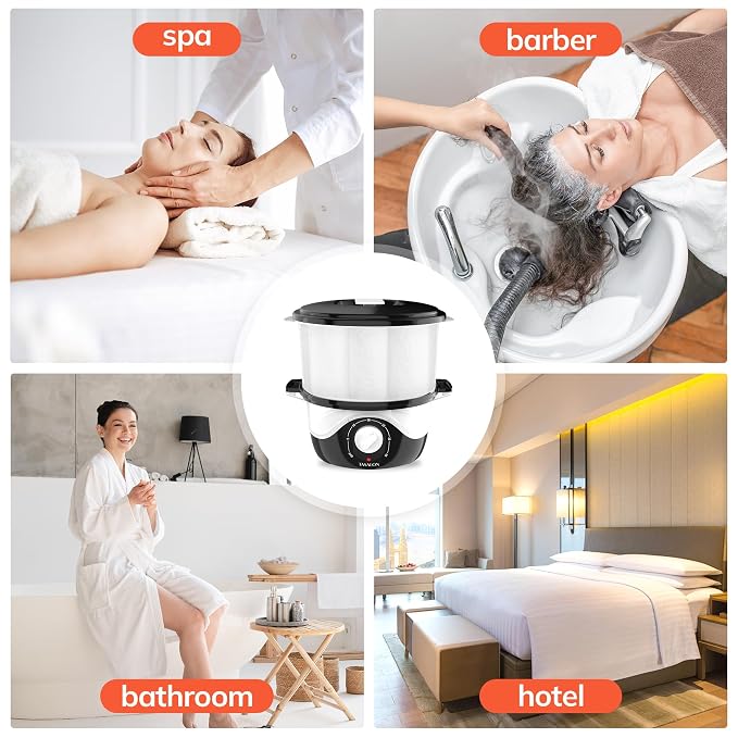 TASALON Hot Towel Steamer for Facials, Hot Towel Warmer Quickly Heats Up in 5 - Image 7
