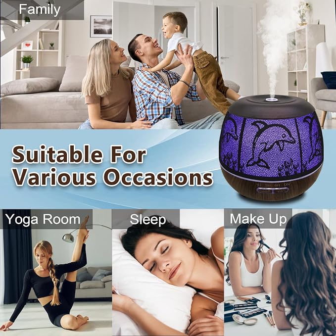 Essential Oil Diffuser for Home, 500ML Aromatherapy Diffusers for Essential - Image 6