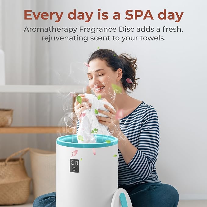 SereneLife Towel & Blanket Warmer, One Touch Portable Bath Towel Warmer - Image 3