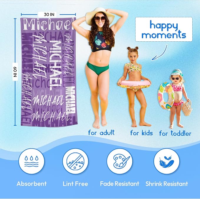 JML Personalized Beach Towel - Image 3