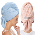 2 Pack Large Microfiber Hair Towel Wrap by BYCOO