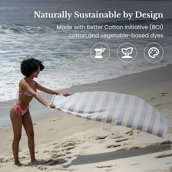 Lightweight Turkish Beach Towel - Image 4