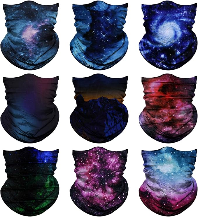 Venswell Neck Gaiter Face Mask Men Women, Seamless Bandana Rave Face Cover by Venswell
