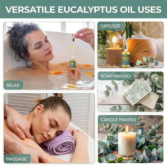 Eucalyptus Essential Oil for Diffuser 4oz - Image 2
