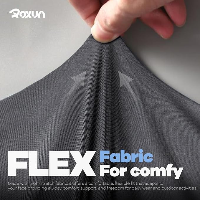 ROXUN 4 Pack Neck Gaiter, Cooling Breathable Face Mask UV Protection Scarf - Image 6