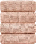 Ycosy 4 Pack Extra Large Microfiber Bath Towels Set, 35x70 inches, Less Lint by Ycosy