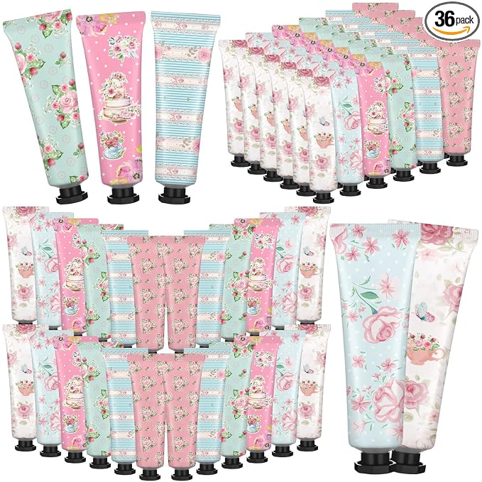 Tea Party Hand Cream Gift Set Wonderland Floral Tea Party Favor Flower by Swiffen