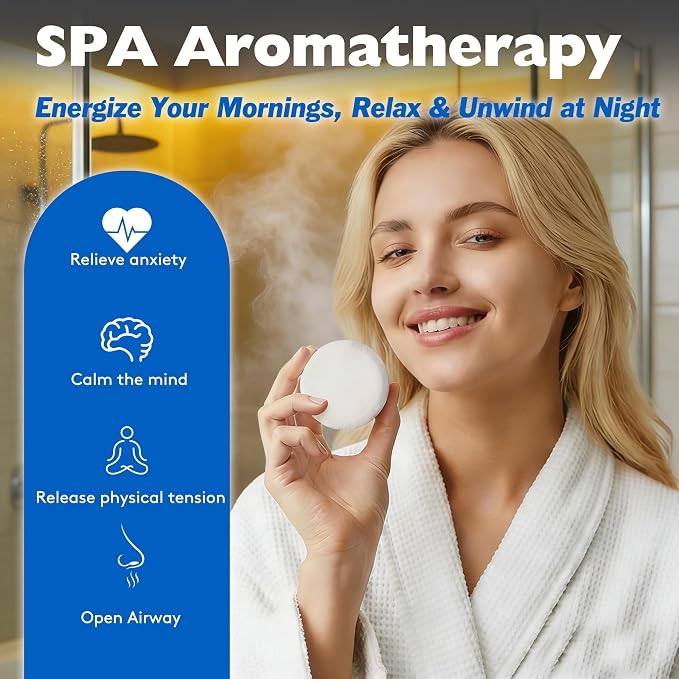 12 Tablets Shower Steamers Aromatherapy, Morning Evening Set, Gift - Image 3