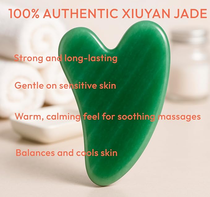 Jade Gua Sha Facial Tool - Image 3