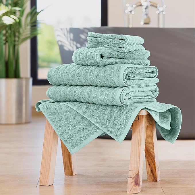 Classic Turkish Towels CTT Luxury 6 Piece Towel Set, 100% Turkish Cotton - Image 6