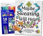 Maybe Swearing Will Help Adult Coloring Book Set by MaybeSwearingWillHelp
