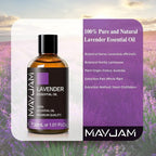 Lavender Essential Oil 30ML/ 1.01FL.OZ, MAYJAM Pure Aromatherapy Lavender Oil - Image 3