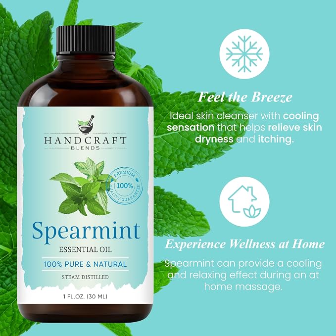 Handcraft Blends Spearmint Essential Oil – 1 Fl Oz – 100% Pure and Natural – - Image 4