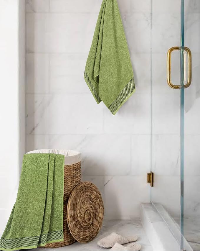 Belizzi Home Ultra Soft 2 Pack Oversized Bath Towel Set 28x55 inches, 100% - Image 4
