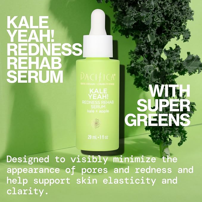 Pacifica Kale Yeah! Redness Rehab Serum – Niacinamide & Super Greens Face Serum - Image 3