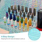 ANRUI Nail Drill Bit Holder, 28 Holes Plastic Nail Drill Machine & Bits Storage - Image 3
