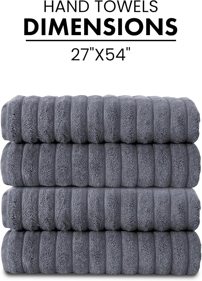 Classic Turkish Towels CTT Premium 4 Pack Bath Towels Set, Made - Image 7