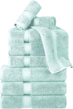 Superior Egyptian Cotton Pile 9 Piece Towel Set, Includes 3 Bath, 3 Hand - Image 2