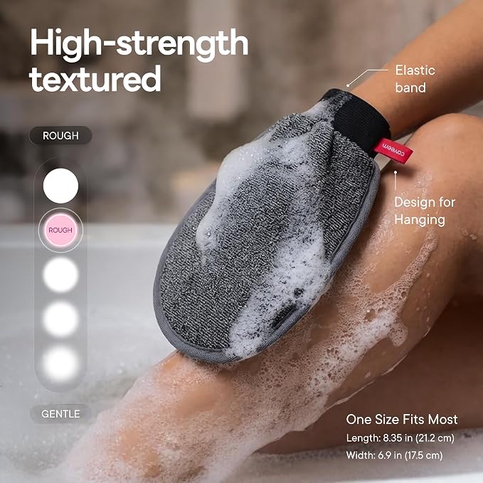 Caveem Exfoliating Mitt, Body Scrubber - Image 7