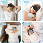WY LIGHTING LEVEL 2 Pcs Plush Eye Mask Soft Sleeping Blindfold Eye Cover - Image 4