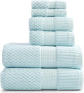 NY Loft 100% Cotton Towel Set 6 Piece | Super Soft & Absorbent Quick-Dry 2 Bath by NYLoft