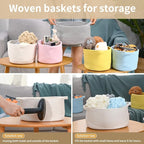 Happyiren Cute Woven Cotton Rope Basket - Image 6