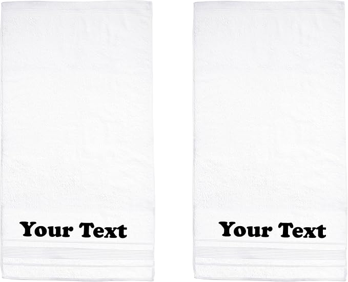 Personalize Your Towels with Custom Embroidery: Names, and Initials. Perfect by Ephesos