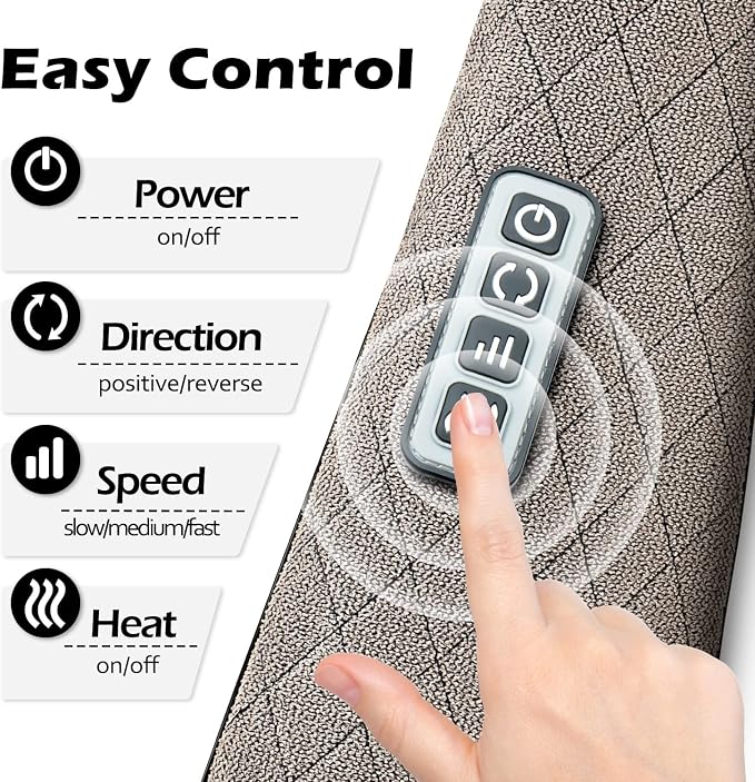 Blue Elf Shiatsu Electric Neck Back Massager Pillow 3D Kneading - Image 3