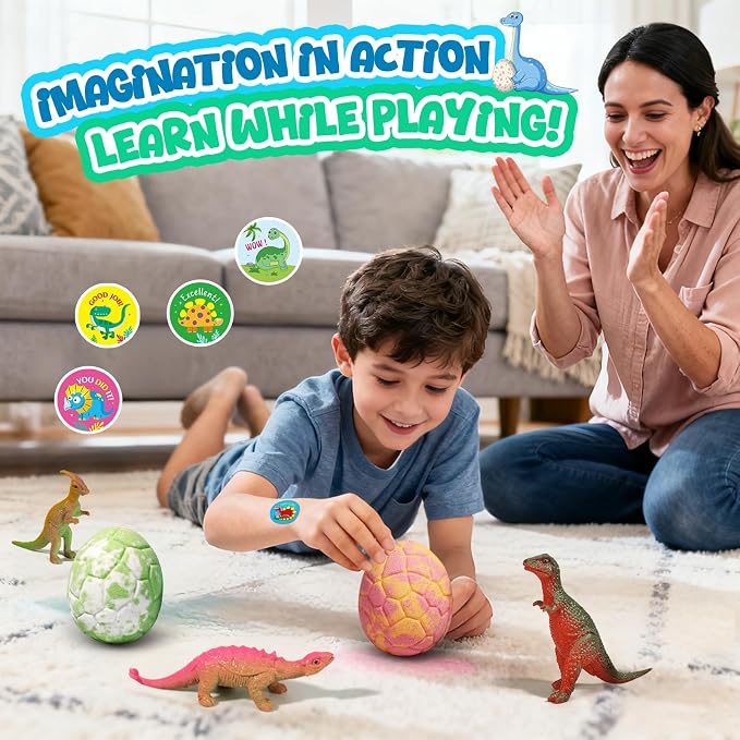 Bath Bombs for Kids with Dragon Toys Inside, Easter Basket Stuffers for Toddlers - Image 2