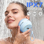 Face Scrubber, Waterproof Silicone Facial Cleansing Brush 6 Modes, 3 Light - Image 6