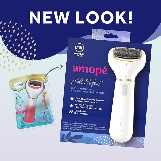 Amopé Pedi Perfect Electric Callus Remover Foot File w/ Diamond Crystals - Image 2